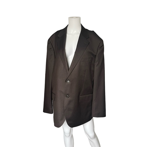 J Crew Crosby Blazer Vitale Barberis Canonico Brown Wool Mens Size 46R